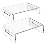 Paquete De 2 Soportes Para Monitor, Soporte De Acrílico Para