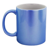 Taza Ceramica Perlada Azul Claro Sublimable Sublimar