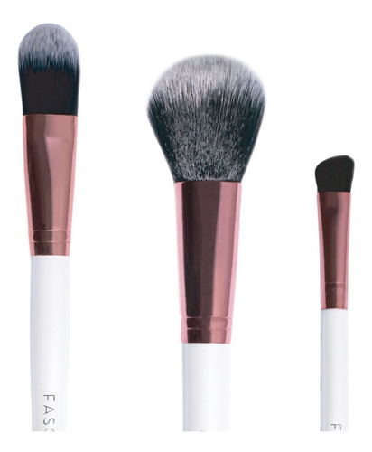 Set De 3 Brochas De Maquillaje - Tools Essentials - Fascino 