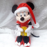 Pelucia Minnie Mouse Natal 30 Cm  - Presente - Papai Noel 