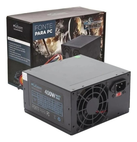 Fonte De Alimentação Para Pc Preta 115v/230v Kp-532 400w