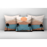 Souvenir Almohada + Funda  Almohadon 30x30cm Paisaje Nordico