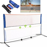 Set (red,postes) De Voleibol Bádminton Playa Ajustable 5.1m