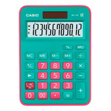 Calculadora De Escritorio Casio Mx-12b-gnrd Sol/bat. 12 Dig.