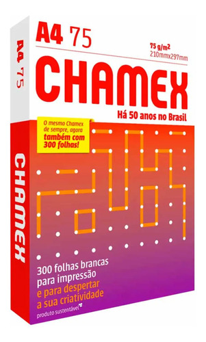 Papel Sulfite Oficio Chamex A4 Office 300f 75g