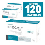 Kit 120 Cáps Imecap Hair Cabelos E Unhas Aniqueda