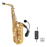 Micrófono De Saxofón Inalámbrico Uhf Para Instrumentos Music