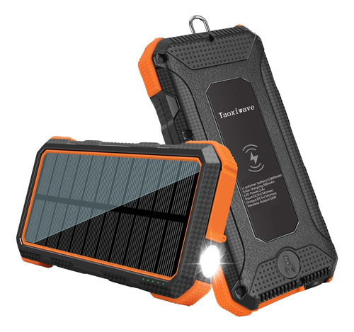 Cargador Solar Banco De Energia Solar 30000mah Impermeable P