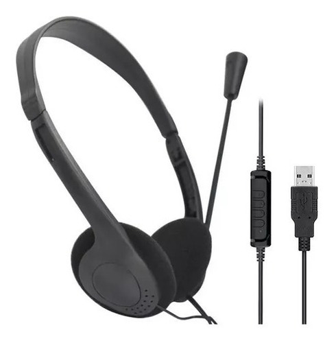 Headset/fone De Ouvido Usb Com Microfone Gotech Voip Biauric