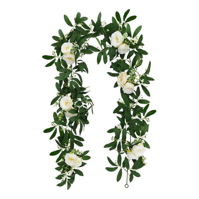 Guirnalda De Rosas Artificiales De 180 Cm Para Decoración De | Envío gratis