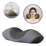 Almohada Cervical Alivio Dolor Terapia Ergonómico Cuello Color Gris