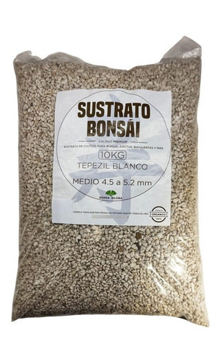 Sustrato Tepezil Medio 4.5 A 5.2mm Para Bonsai, Cactus 10kg