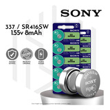 10un. Bateria Pilha 337 Sr416sw 1.55v 8mah (original Sony)