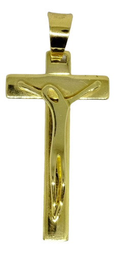 Cruz Cristo Dalí Oro Amarillo Italiano Ley 750 Macizo