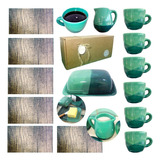 Set Desayuno Taza Caja Kit Artesanal Regalo Cerámica Kvjp064