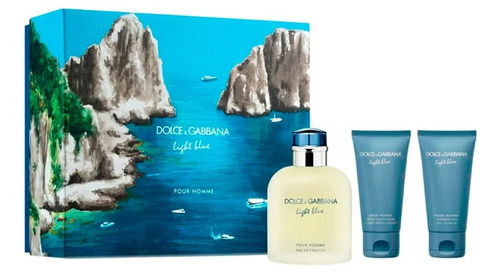 Dolce & Gabanna Light Blue Men Edt 125 Ml + 50 Ml Sg + 50ml 