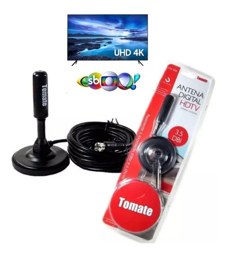 Antena Digital Para Tv Philips Android 50 Hdtv Portatil 5m