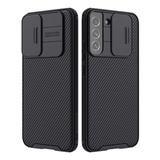 Capa Capinha Nillkin Camshield P Galaxy S22 6.1 Anti Impacto Cor Preto