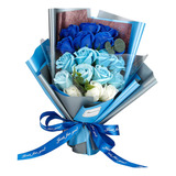 Ramo De Flores De Rosas De Jabón, Arreglos Florales Azul