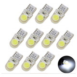 10 Pz Led T10 2 Smd Led Cob Automotriz Tipo Pellizco 