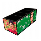 Frida Kahlo Porta Controle Mdf 4 Nichos