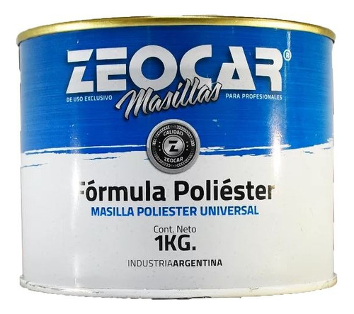 Zeocar Masilla Poliester X 1 Kg Pinturerias Ogus