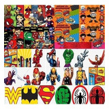 Kit Imprimible Super Héroes Y Heroinas  Png  Fondos