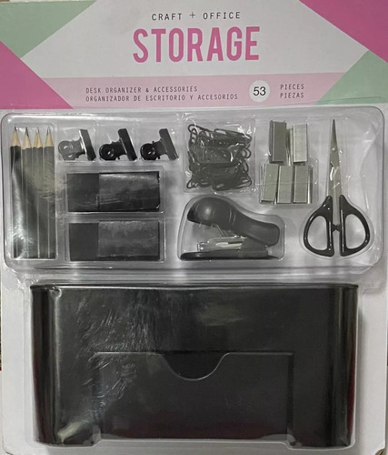 Organizador De Escritorio Y Accesorios 53 Piezas Storage Color Blanco