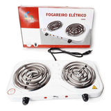 Fogão Elétrico Fogareiro 2 Bocas Camping Portatil 2000w Mesa