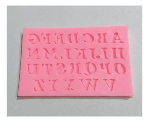 Molde Silicona Mini Solo Letras Abecedario Chico 