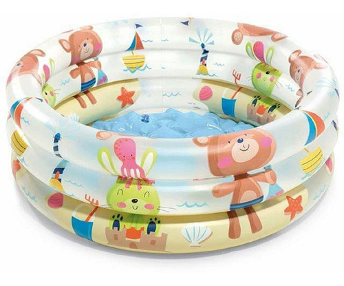  Piscina Infantil Dinossauro 28litros Menino Ou Menina Intex