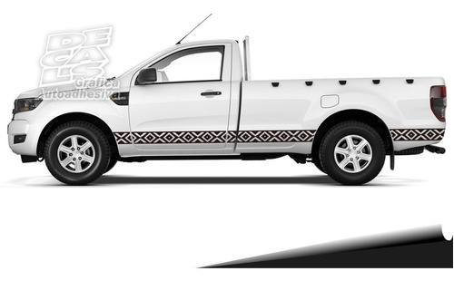 Calco Ford Ranger Guarda Pampa Cabina Simple 2013/19 Juego