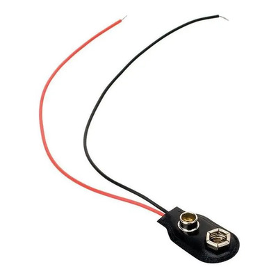Broche Porta-pila 9 V 258-810 Negro