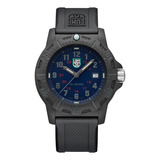 Reloj De Pulsera Luminox Para Hombre X2.2033 Negro Color Del Bisel Azul