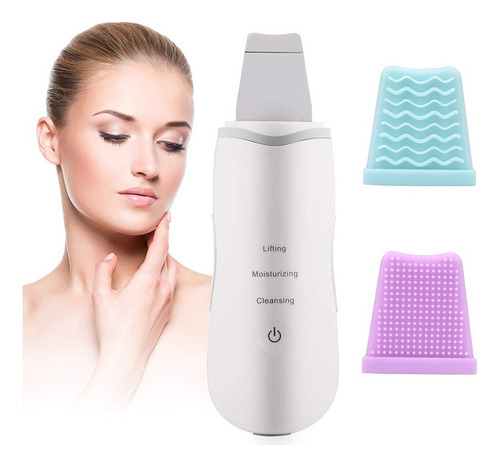 Espátula Facial Ultrasónica Peeling Skin Scrubber Recargable