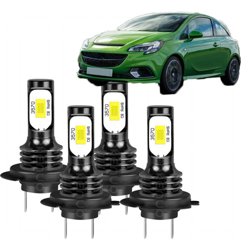 Juego De Faros Led H7 Para Vauxhall Corsa E 2014-2016