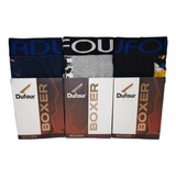 Pack Boxer Dufour X 3 Unidades Art. 11874 Algodon Y Lycra