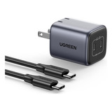 Ugreen Nexode 45w Cargador Tipo C Gan Con Cable Usb C 100w