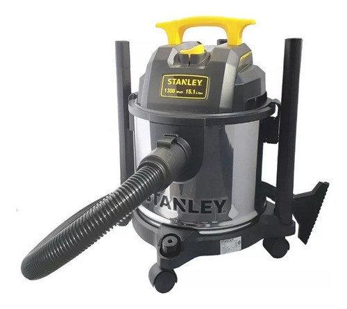 Aspiradora 15 Lts Stanley 1300w Acero Inoxidable Sl1901-4b