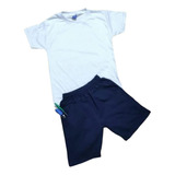 Conjunto Escolar Colegial Remera Short 