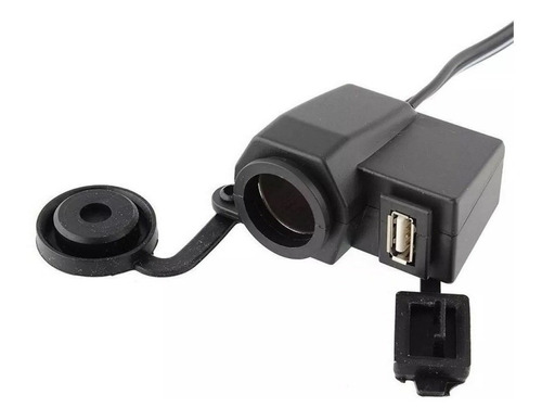 Adaptador Toma 12v Usb Carga Rapida Moto Manubrio O Tablero 