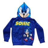 Jaqueta Moletom Blusa De Frio Casaco Sonic Infantil