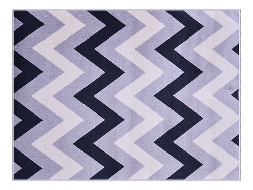 Tapete J. Serrano Renaissance Zigzag 2,00x2,50m Chevron Cor Cinza Desenho Do Tecido Geométrico