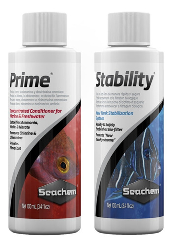 Prime Stability Combo Inicio Acuario Pecera Peces 100 Ml