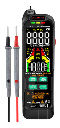 Multímetro Profesional Tester Medidor Ac/dc Voltaje Capacita