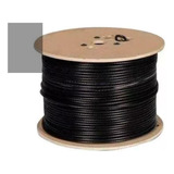 Bobina Cable Coaxil Rg6 Con Portante Negro