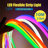 Tira De Luz Led De Neón Impermeable De 10 M, 7 Colores (2 Un