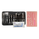 Kit De Disección 13 Piezas Gmd® + Almohadilla + Sutura