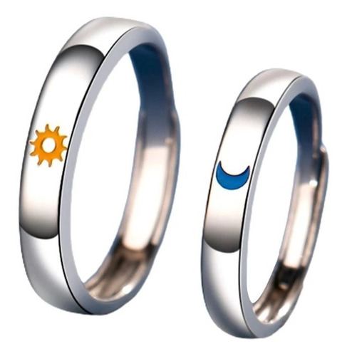 Anillos Sol Y Luna Parejas Amor Parejas Novios Regalo Amigos