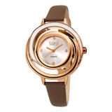 Reloj Burgi Leather Para Mujer - Correa De Cuero Delgada - M